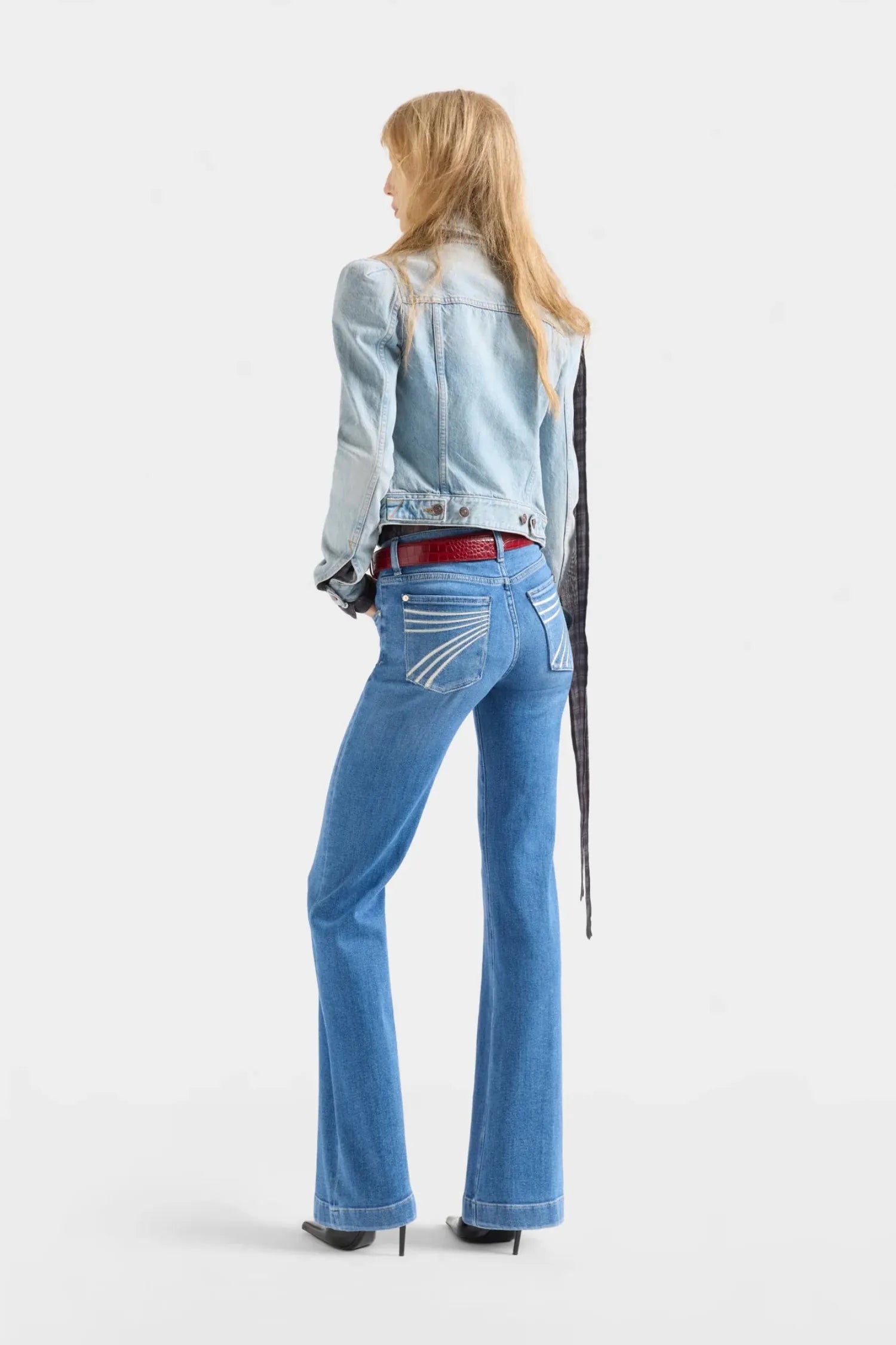 7FAMK Womens Jeans 7 For All Man Kind Jeans Womens Mid Rise Dojo