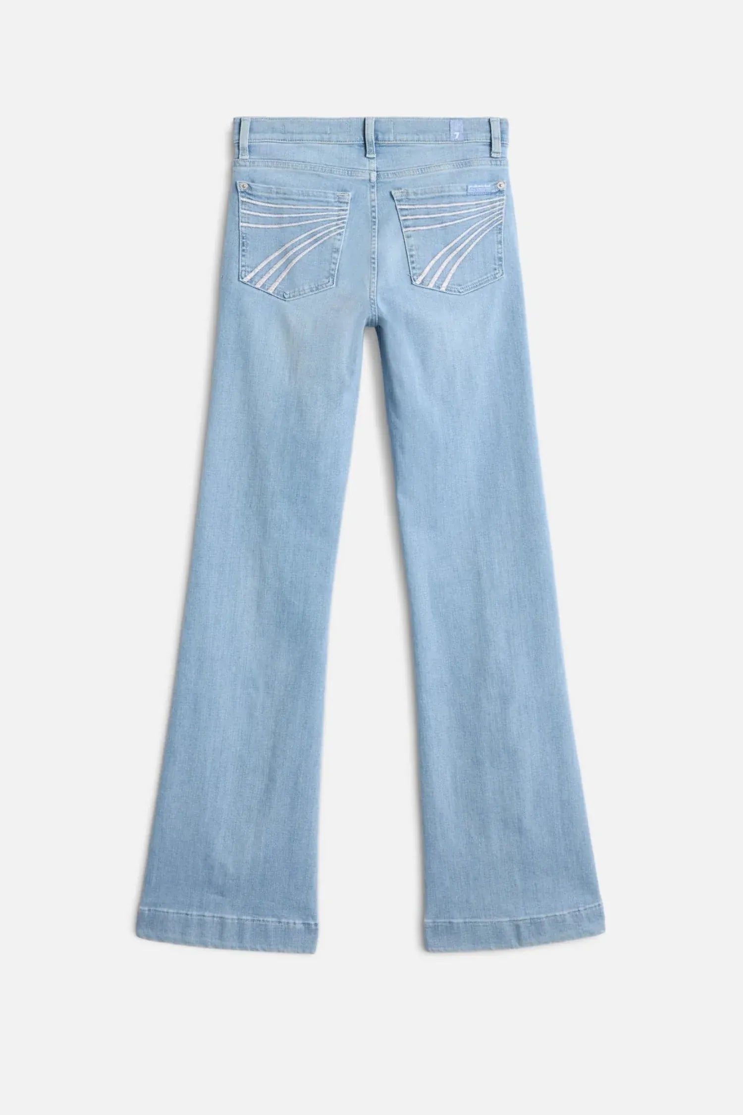 7FAMK Womens Jeans 7 For All Man Kind Jeans Womens Mid Rise Dojo Indigo Bloom