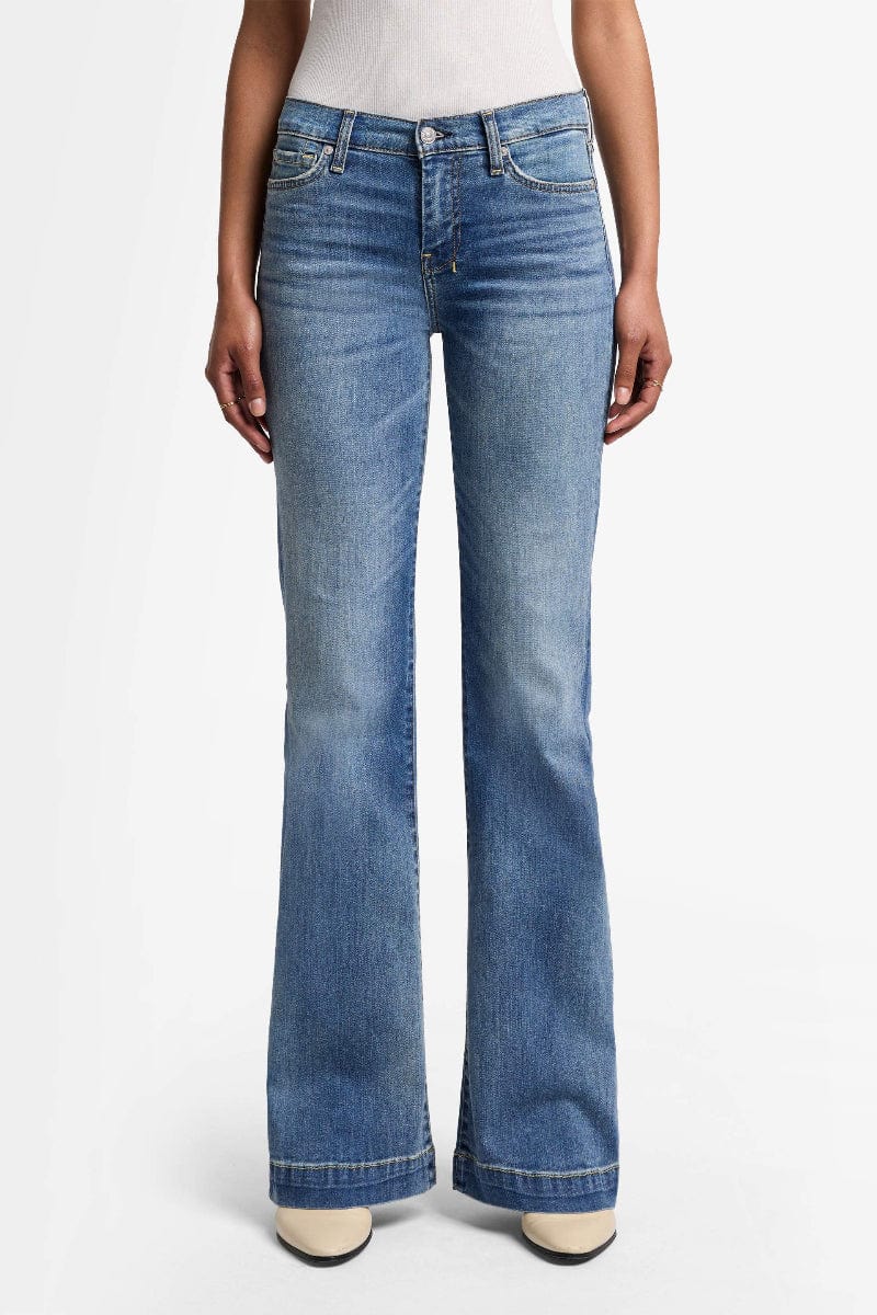 7FAMK Womens Jeans 7 For All Mankind Jeans Womens Dojo Mid Rise Flare