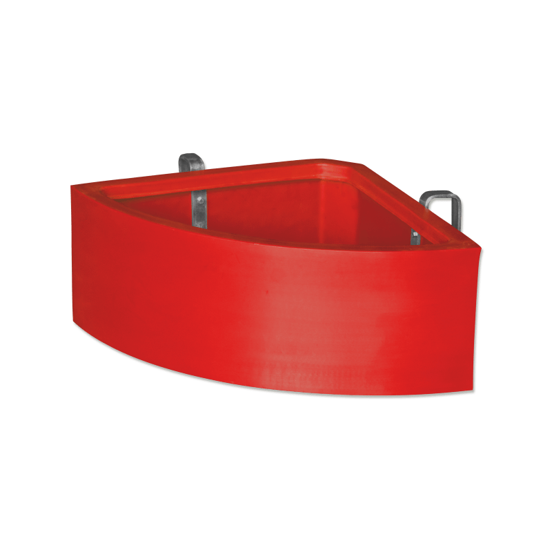 Ag Boss Stable - Tack Room Accessories 45L / Red Hanging Corner Feeder (LOCAL PICK UP ONLY)