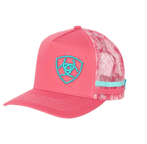 Ariat Caps Ariat Digi Camo TRucker Cap Pink Lemonade