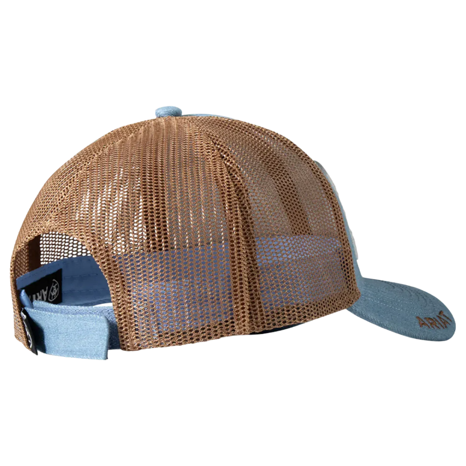 Ariat Caps Denim Ariat Cap Womens Leather Patch