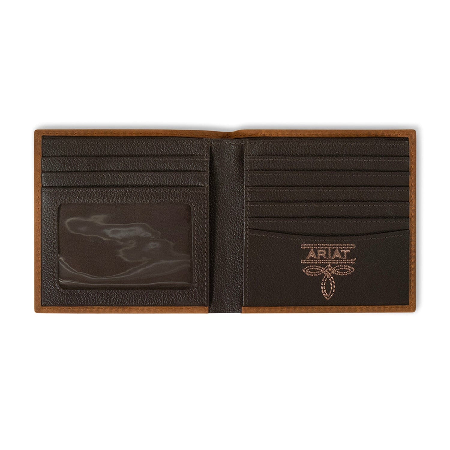 Ariat Handbags - Wallets L / Brown Ariat Wallet Bi Fold Scrolling Embossed