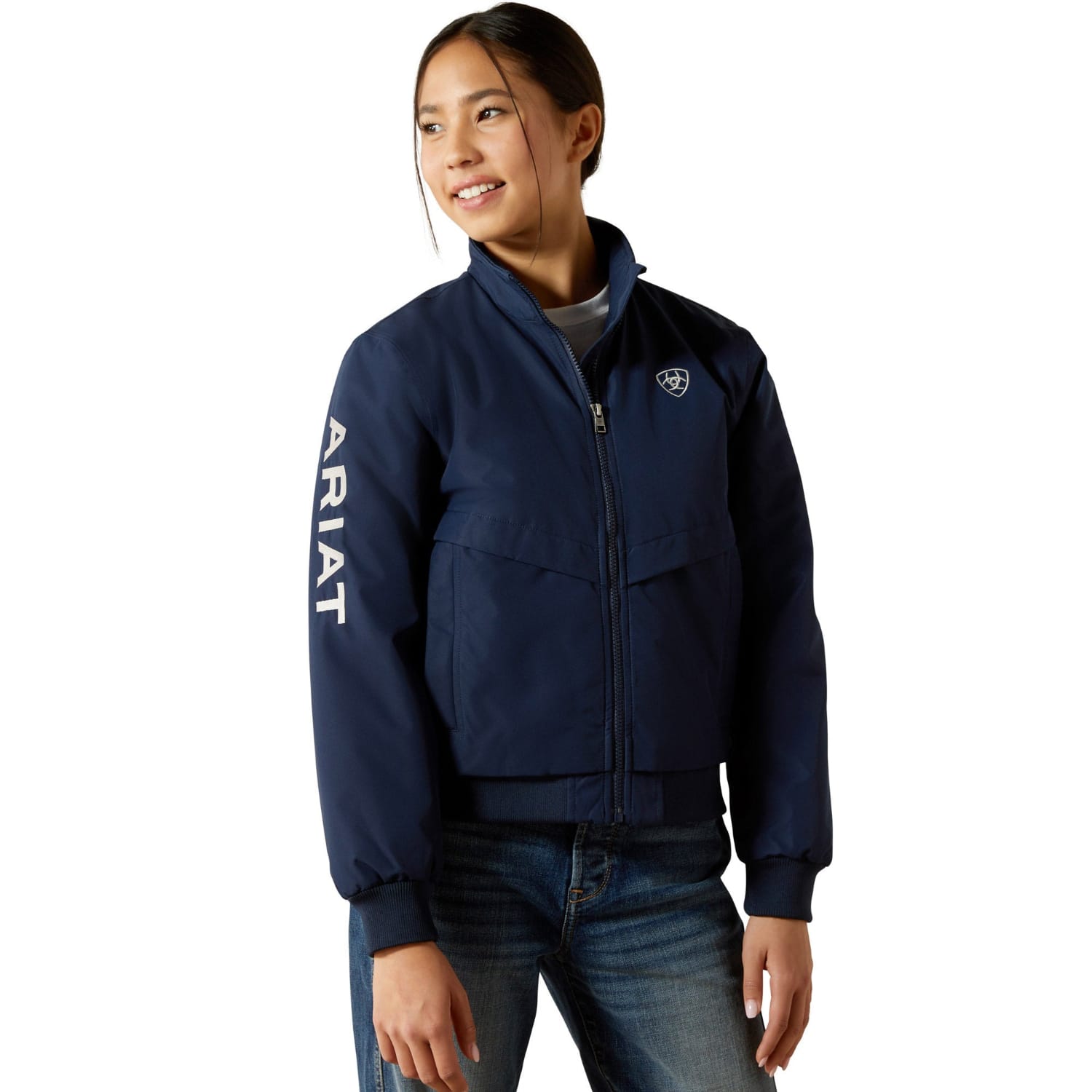 Ariat Kids Jumpers- Jackets - Vests S / Navy Ariat Jacket Youth Stable 2.0 Insulated