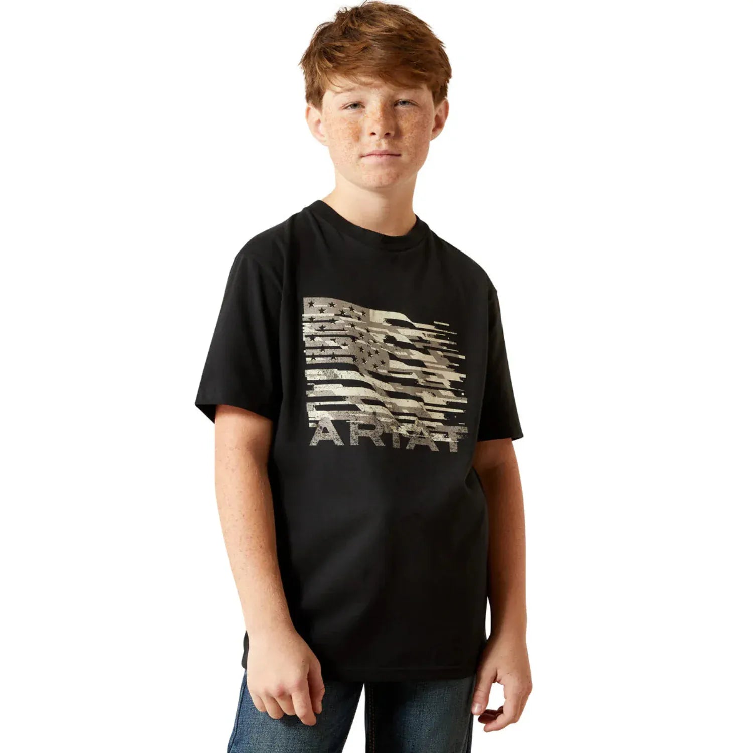 Ariat Kids Shirts Ariat Tee Boys Freedom Flag