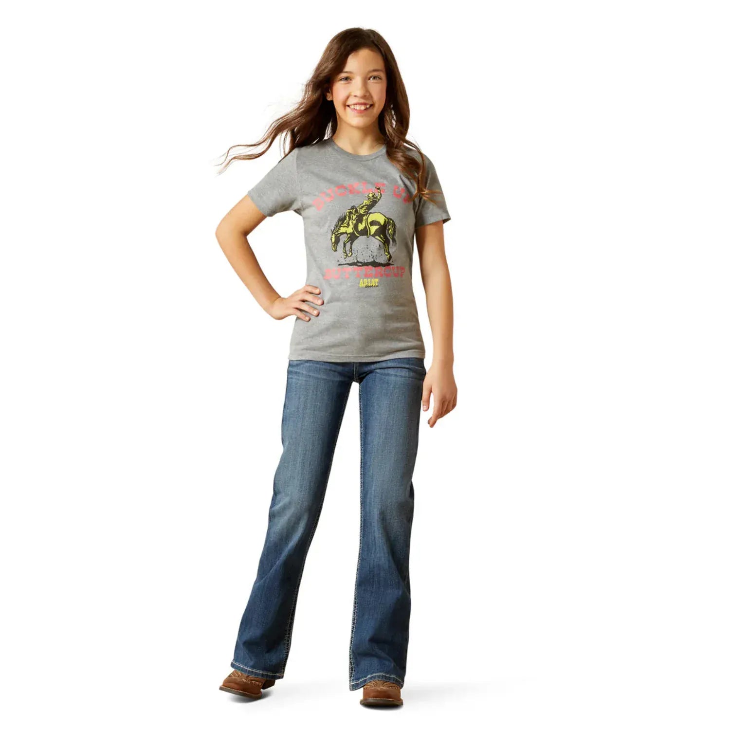 Ariat Kids Shirts Ariat Tee Girls Buck Up