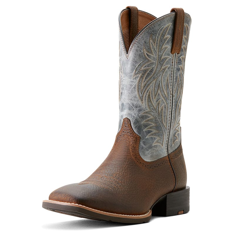 Ariat Mens Boots & Shoes Earth/Glacier Blue / MEN 8 Ariat Boots Mens Sport Western Wide Square Toe