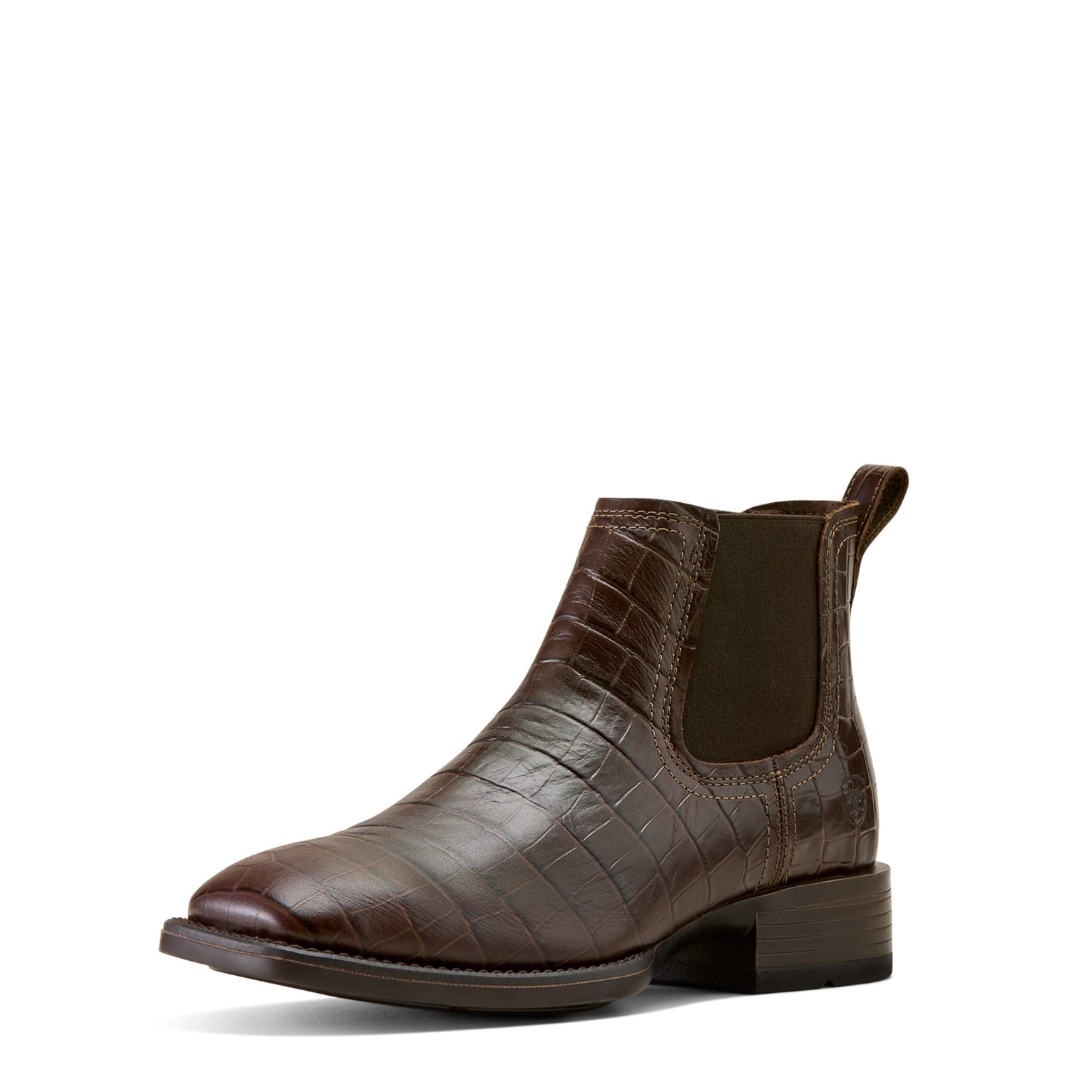 Ariat Mens Boots - Shoes MEN 10.5EE / Chocolate/Croc Print Ariat Boots Mens Booker Chelsea