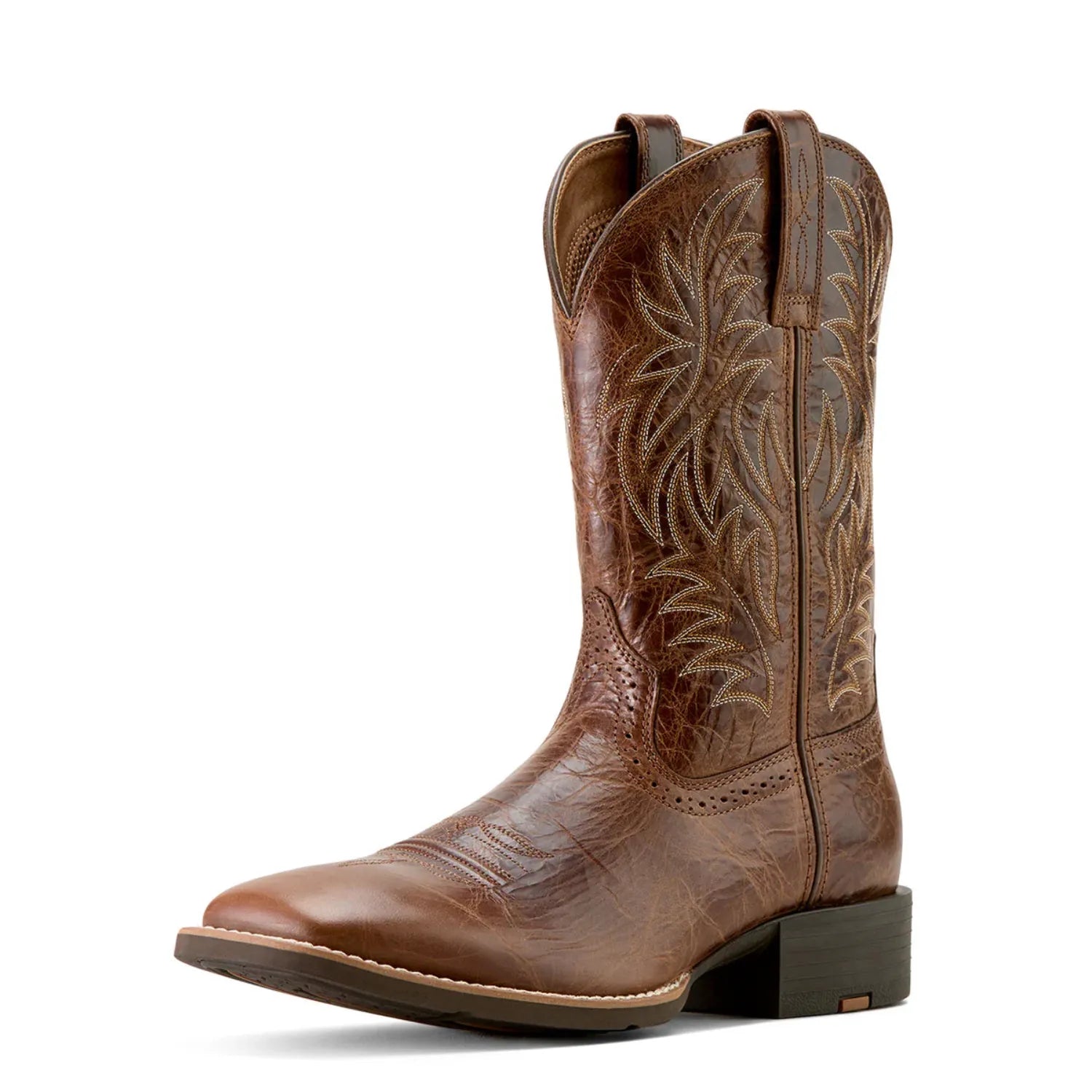 Ariat Mens Boots - Shoes MEN 10.5EE / Dark Tan Ariat Boots Mens Sport Wide Western Square Toe