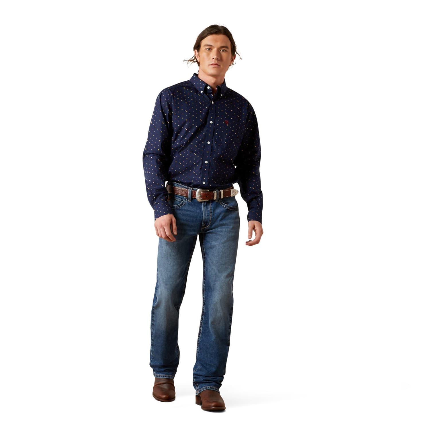 Ariat Mens Jeans Ariat Jeans Mens M5 Straight Leg Calico Carlos