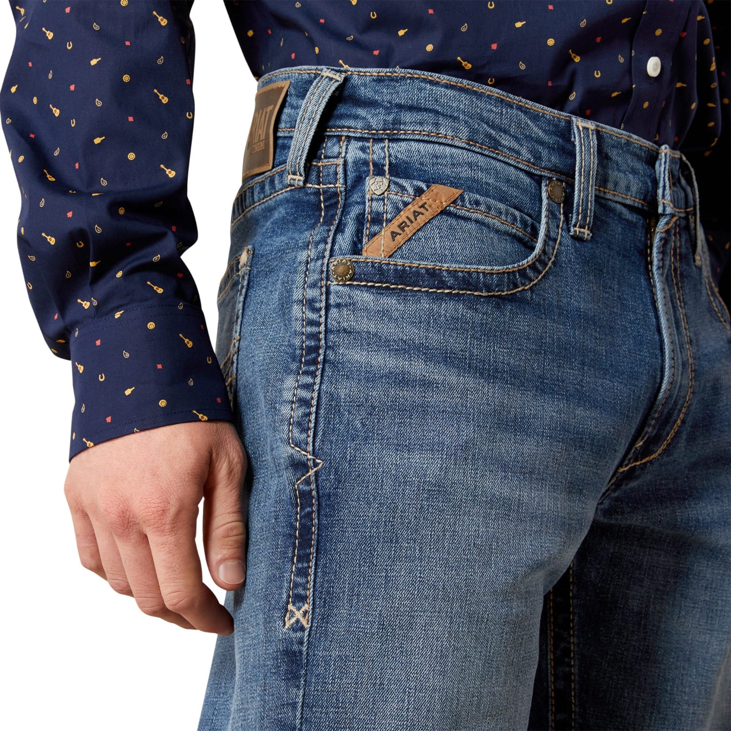 Ariat Mens Jeans Ariat Jeans Mens M5 Straight Leg Calico Carlos