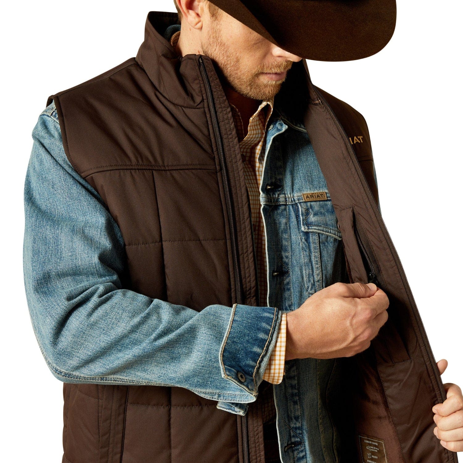Ariat Mens Jumpers- Jackets - Vests Ariat Vest Mens Crius Insulated