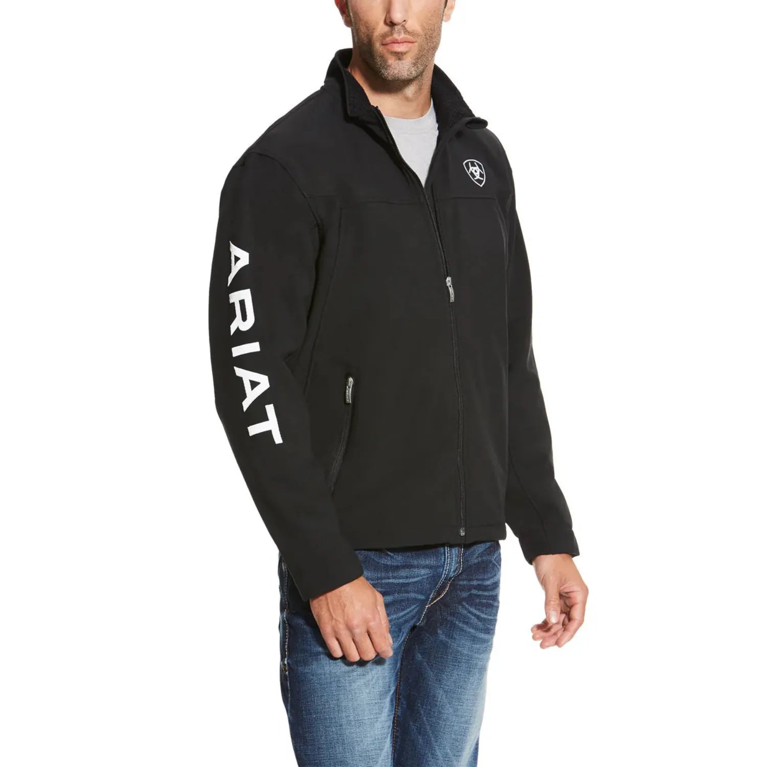 Ariat Mens Jumpers- Jackets - Vests XS / Black Ariat Mens New Team Softshell Jacket