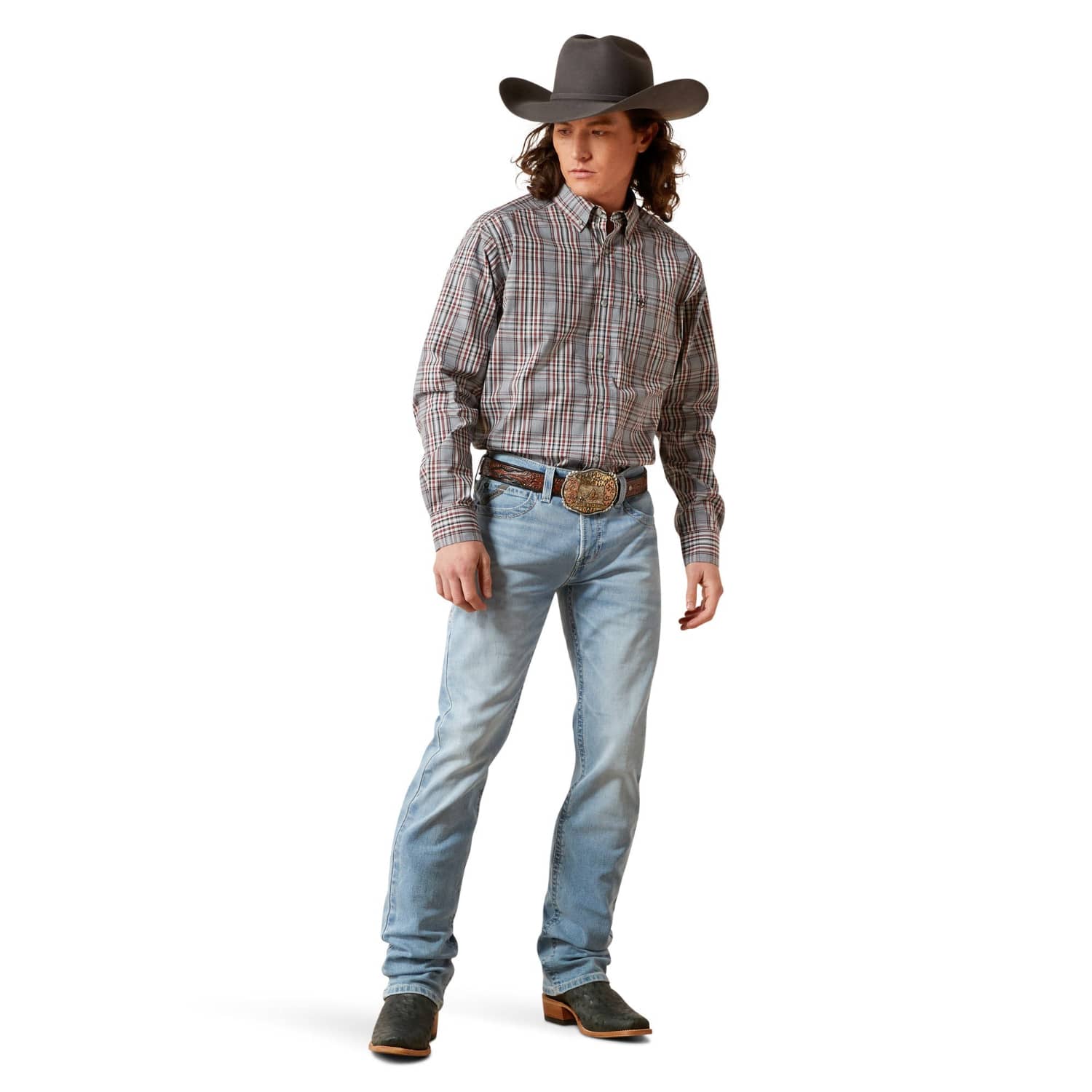 Ariat Mens Shirts Ariat Shirt Mens Pro Series Trenton Fitted