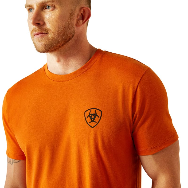 Ariat Mens Shirts Ariat Tee Mens Barb Shield