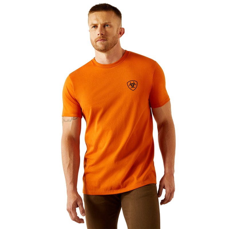 Ariat Mens Shirts Ariat Tee Mens Barb Shield