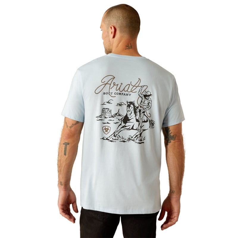 Ariat Mens Shirts Ariat Tee Mens Cactus Roper