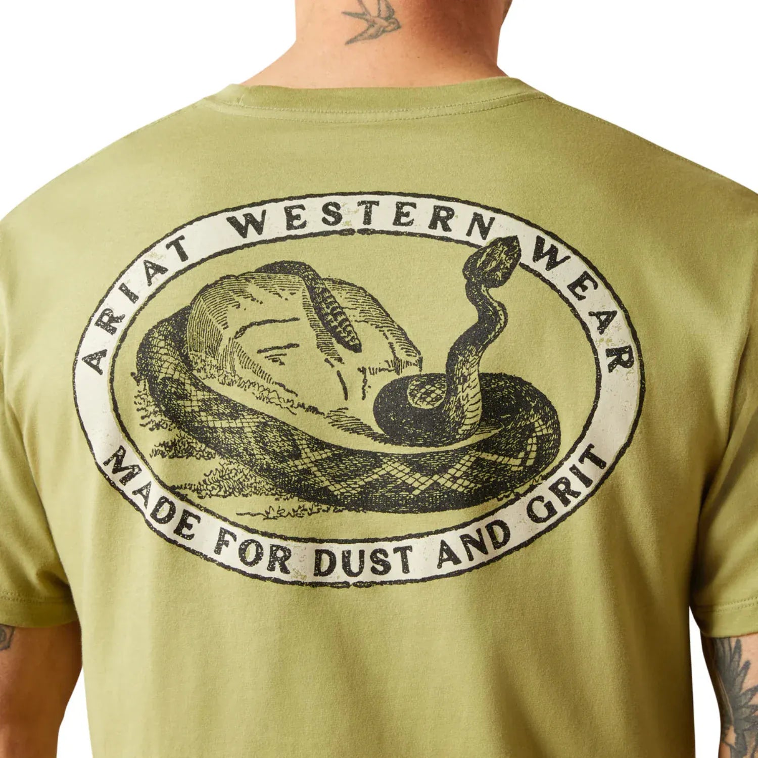 Ariat Mens Shirts Ariat Tee Mens Rattler Warning