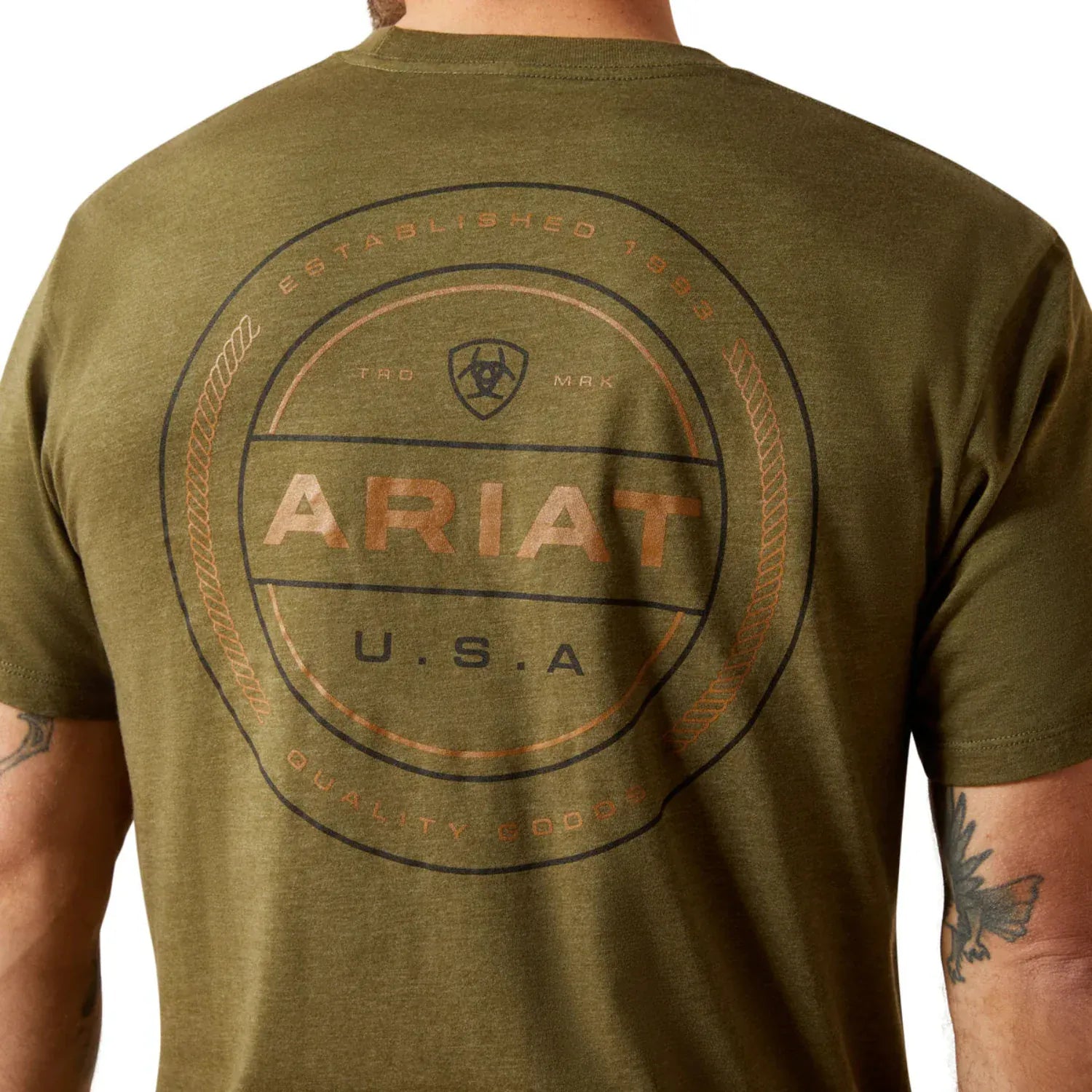 Ariat Mens Shirts Ariat Tee Mens Ropers Seal