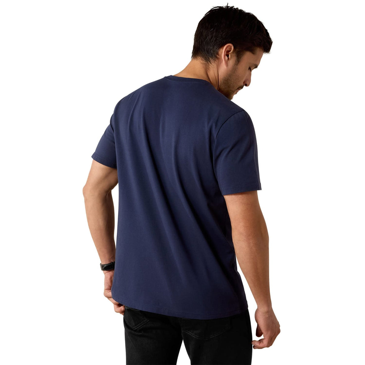 Ariat Mens Shirts Ariat Tee Mens Vertical Logo