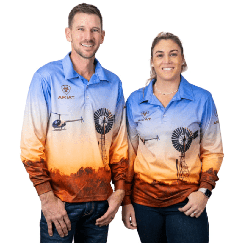 Ariat Mens Shirts S Ariat Shirt Unisex Fishing Windmill
