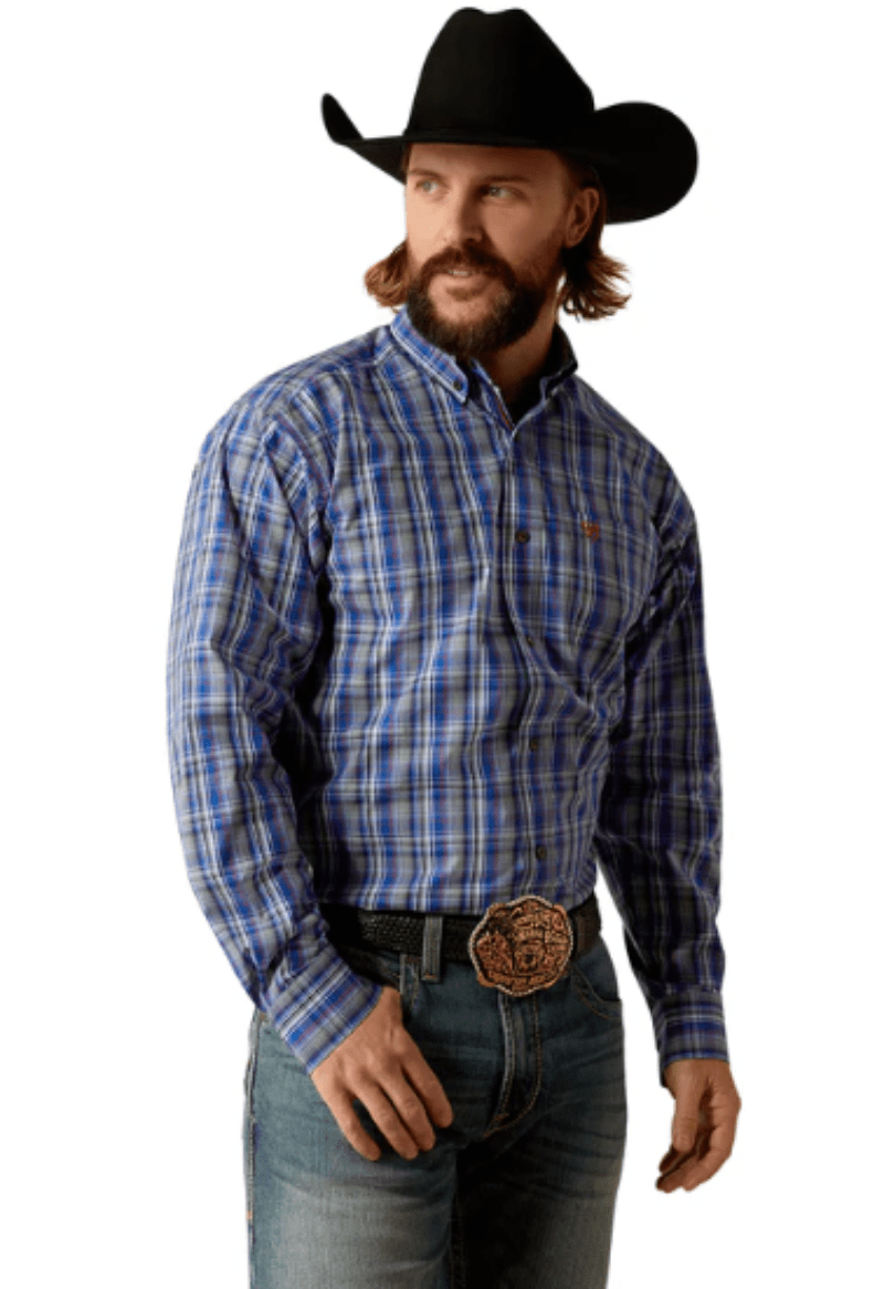 Ariat Mens Shirts S / Royal Blue Ariat Shirt Mens Pro Series Rocco