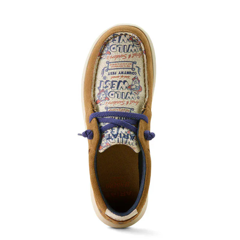 Ariat Womens Boots - Shoes Ariat Womens Hilo Sendero Barn Brown & Wild West Country Fest Print