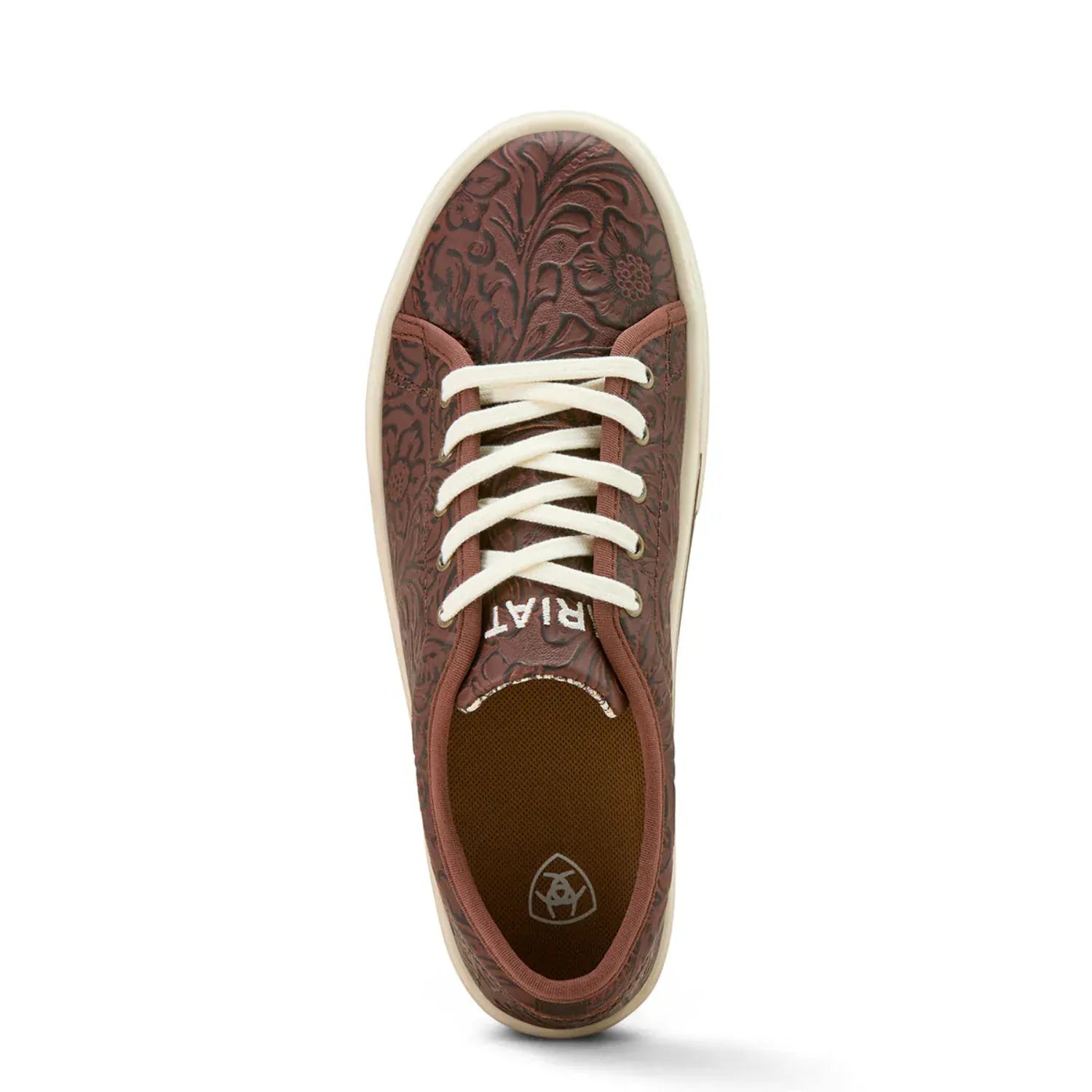 Ariat Womens Boots - Shoes Ariat Womens Skylar Brown Floral Emboss Shoes