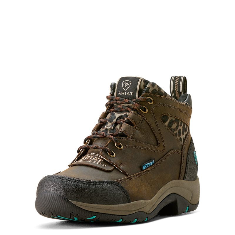 Ariat Womens Boots & Shoes Chocolate/Camo Leopard / WMN 7.5 Ariat Boots Womens Terrain H2O