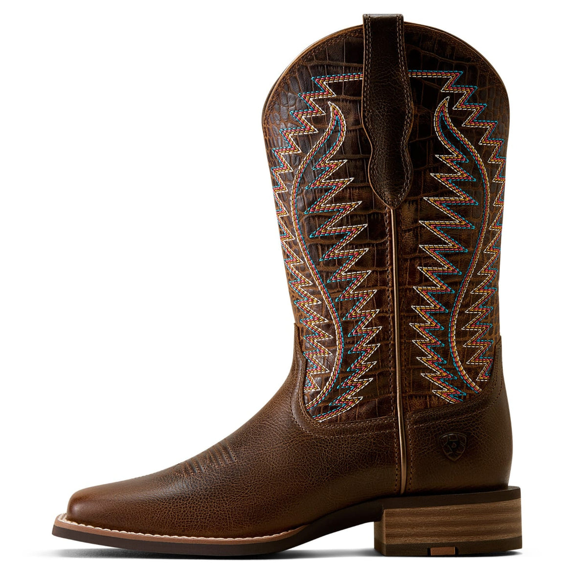 Ariat Womens Boots - Shoes WMN 7.5C / Wicker/Chocolate Croc Print Ariat Boots Womens Monte Vista