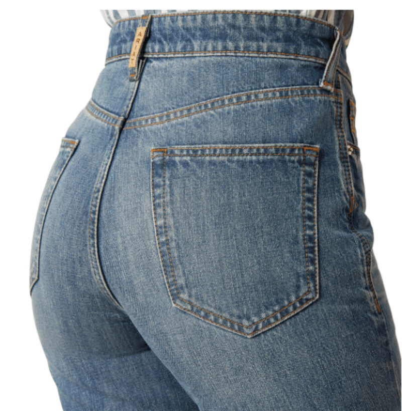 Ariat Womens Jeans 24R / Moon Stoned Ariat Jeans Womens Ultra High Rise Tomboy Relaxed Straight