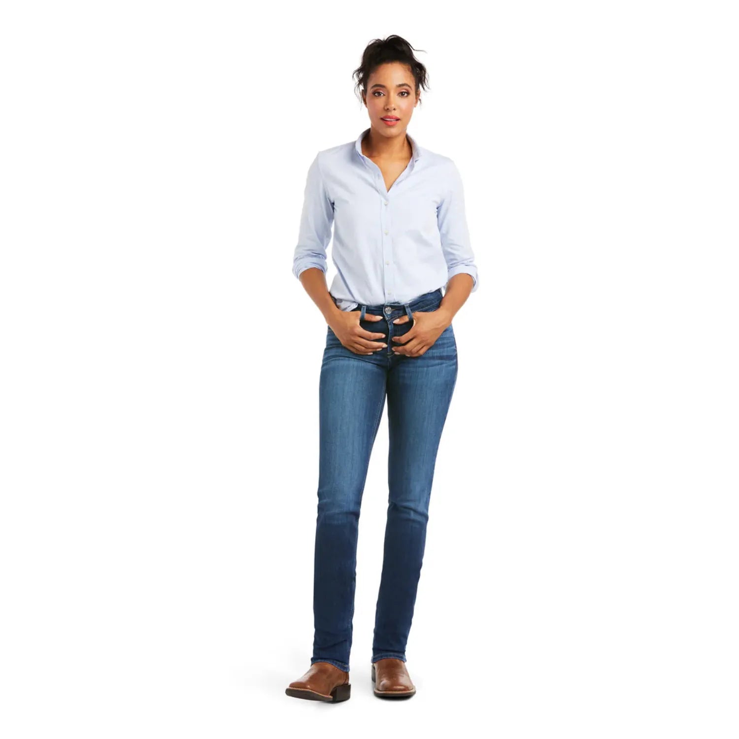 Ariat Womens Jeans 25R / Mackenzie Ariat Jeans Womens Perfect Rise Straight Leg Abby