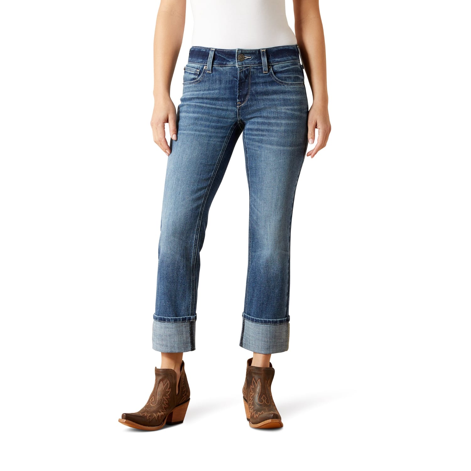 Ariat Womens Jeans Ariat Jeans Womens Perfect Rise Straight Crop Silvie