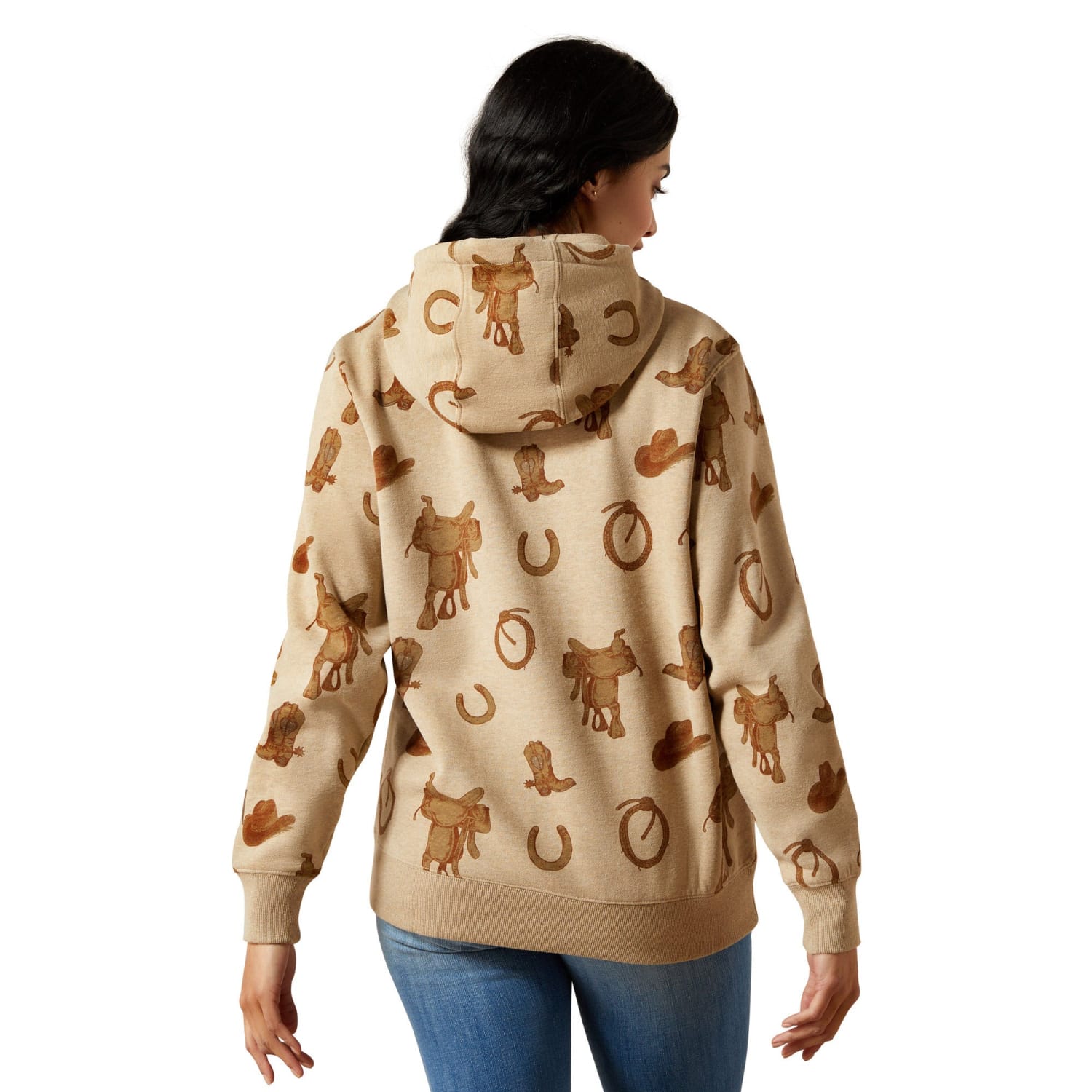Ariat Womens Jumpers- Jackets - Vests Ariat Jumper Womens Logo 2.0 Savannah Print