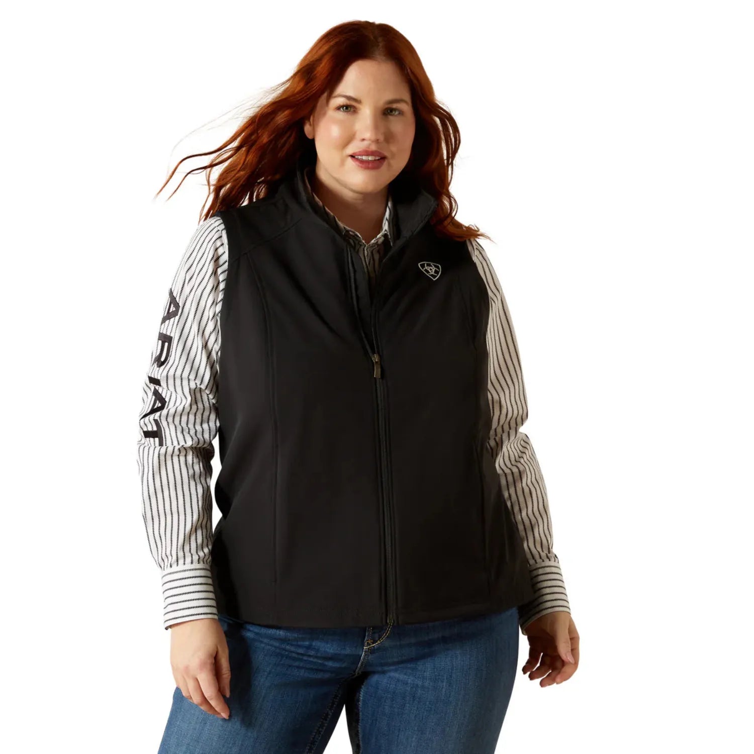 Ariat Womens Jumpers- Jackets - Vests Ariat Vest Womens Logo Softshell