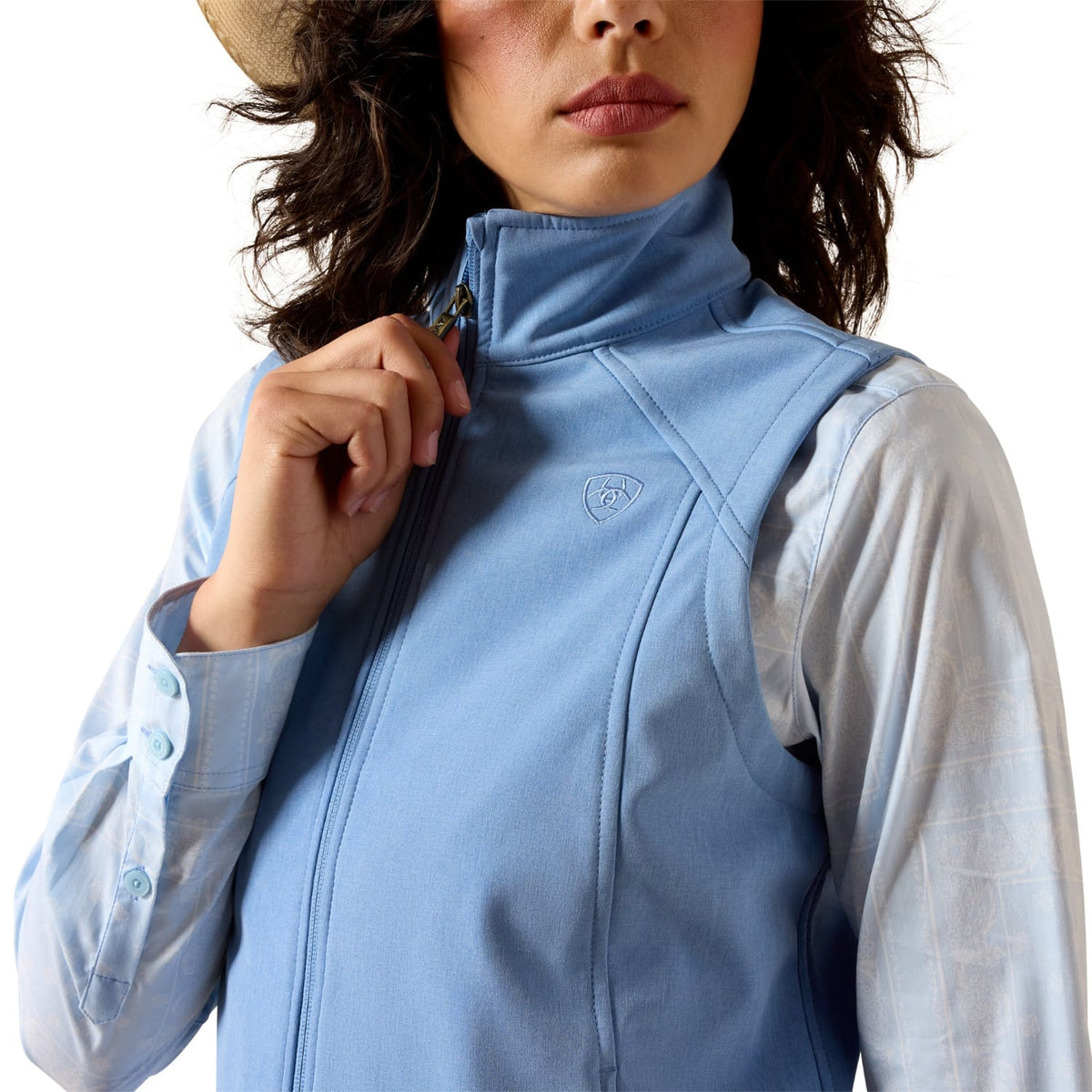 Ariat Womens Jumpers- Jackets - Vests Ariat Vest Womens Logo Softshell Ashleigh