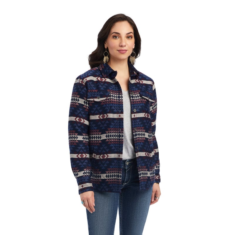Ariat Womens Jumpers, Jackets & Vests XS Ariat Shacket Womens Mountain Peak Jacquard (10041576)