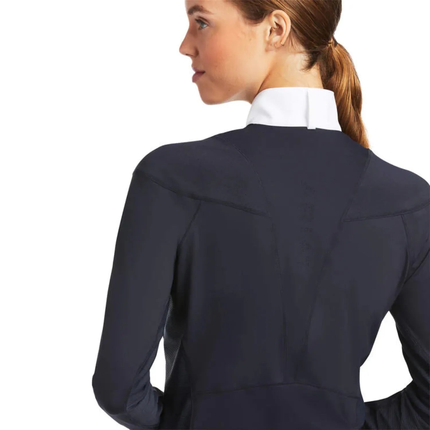 Ariat Womens Riding Tops - Jackets Ariat Top Womens Auburn Show Shirt Navy