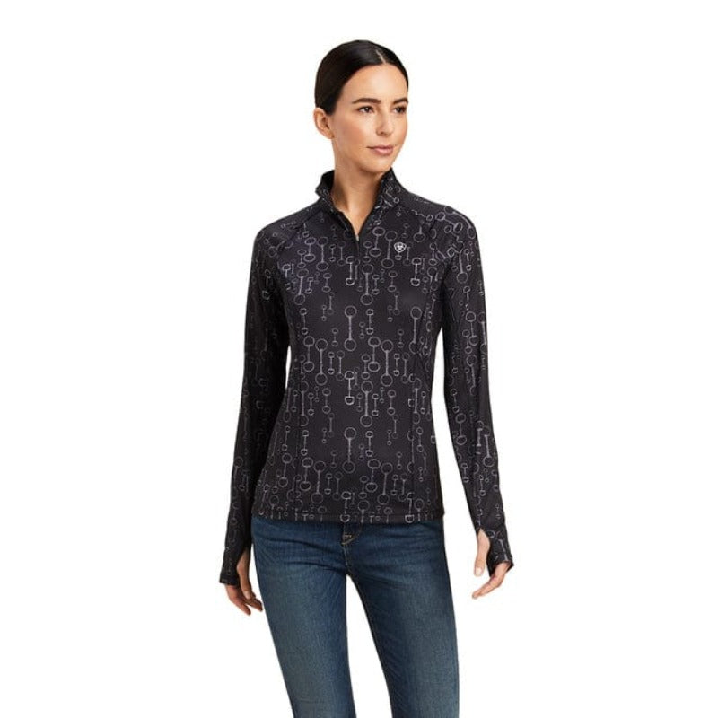 Ariat Womens Riding Tops & Jackets XS Ariat Top Womens Lowell 2.0 Black Bit Print (10041207)