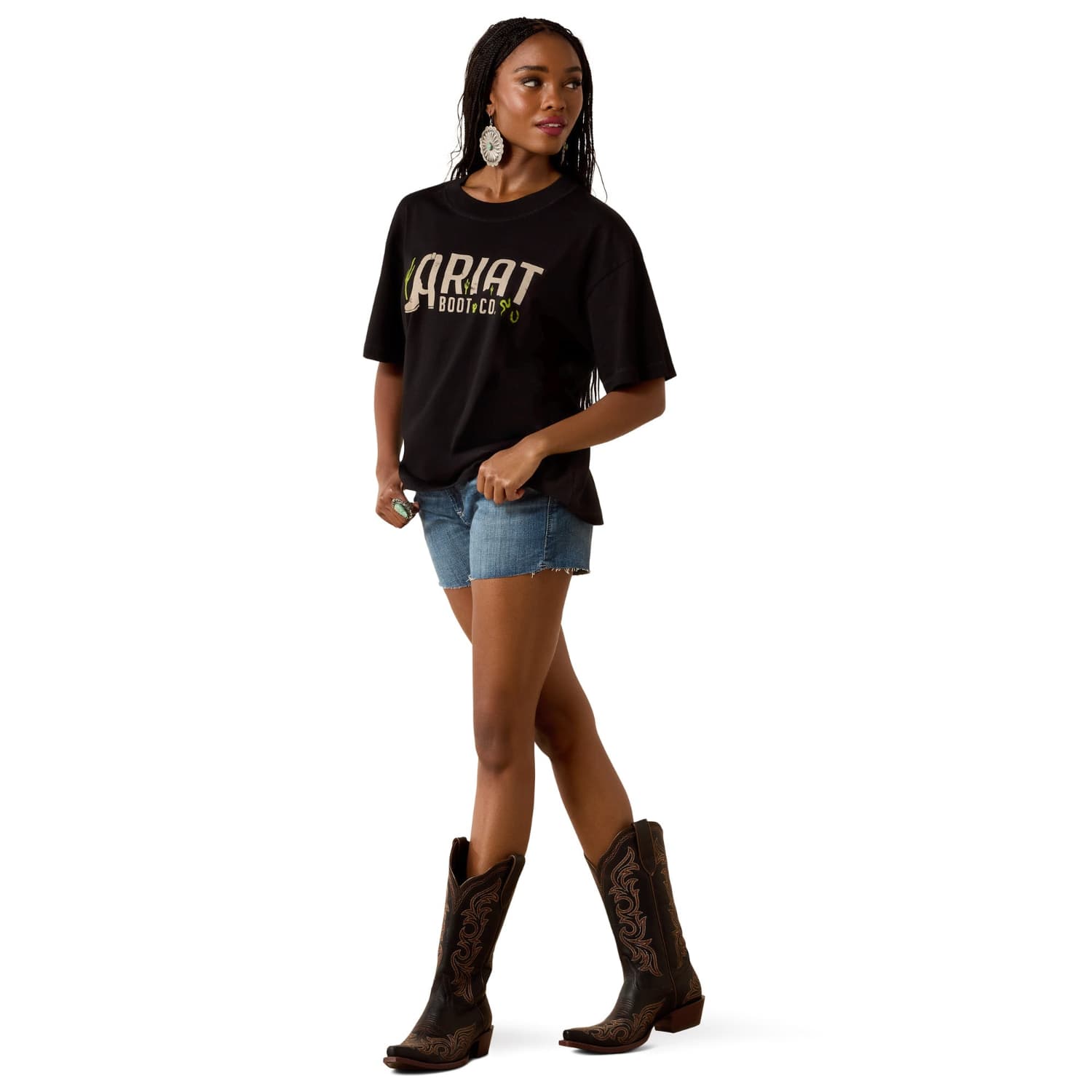 Ariat Womens Shirts Ariat Tee Womens Boot Logo