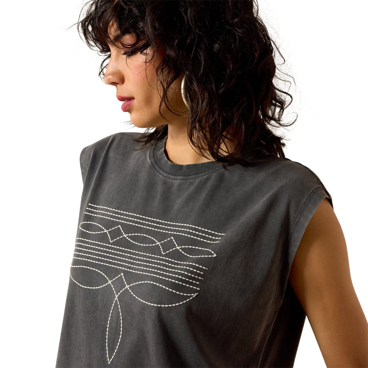 Ariat Womens Shirts Ariat Tee Womens Dallas Cropped