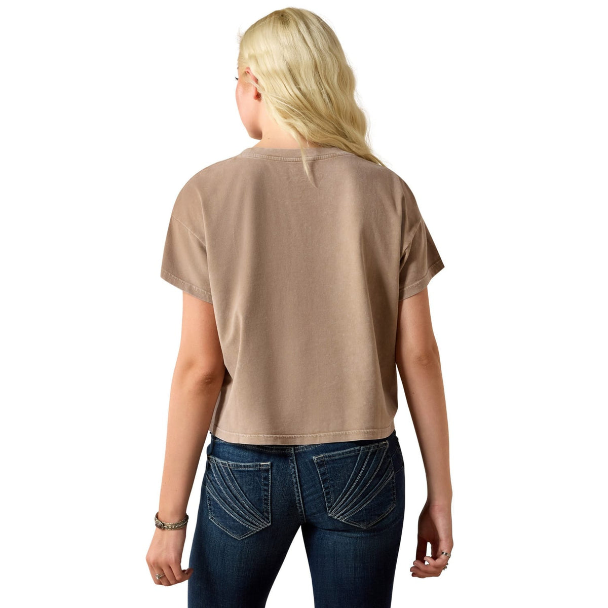 Ariat Womens Shirts Ariat Tee Womens Paisley Boxy Cropped