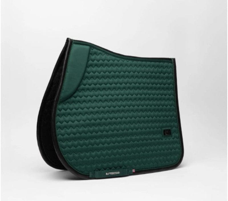 B Vertigo Saddle Pads English Pony / Scarab Green B-Vertigo Saddle Pad Velvet