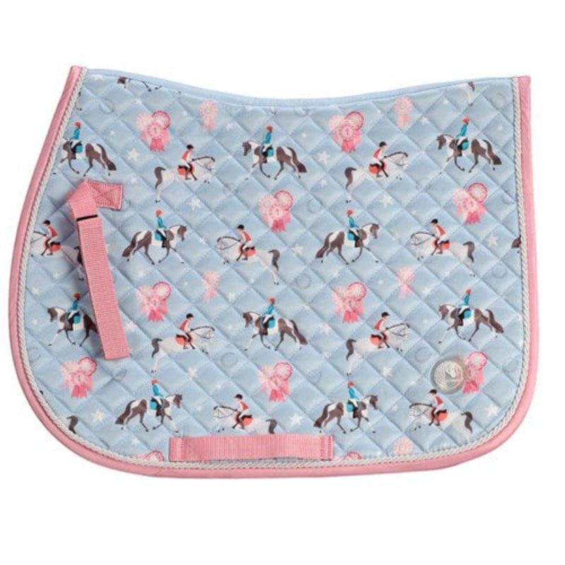 Bambino Saddle Pads English Pony / Pink/Blue Bambino Saddlepad Pony Print