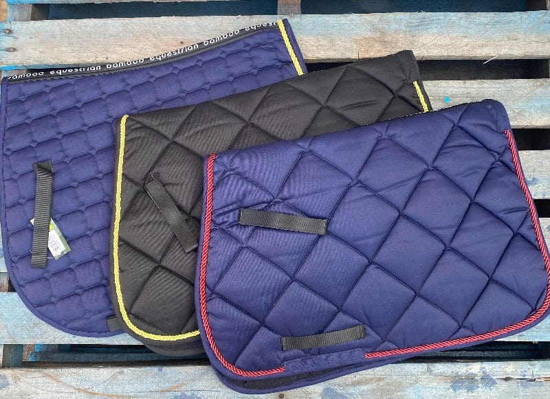 Bamboo Textiles Saddle Pads English Black/Black Bamboo Textiles Euro Jump Pad (BAMSPJUMP)