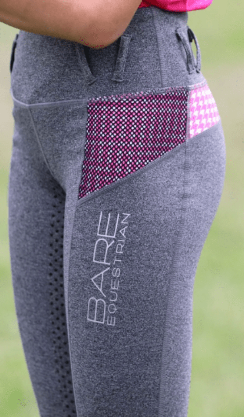 Bare Equestrian Kids Jodhpurs & Breeches Bare Equestrian Tights Kids Performance Houndstooth