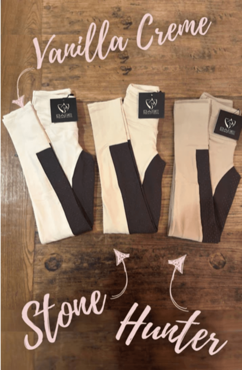 Bare Equestrian Womens Jodhpurs & Breeches Bare Equestrian Competition Tights Womens UltraSlim Two-Tone