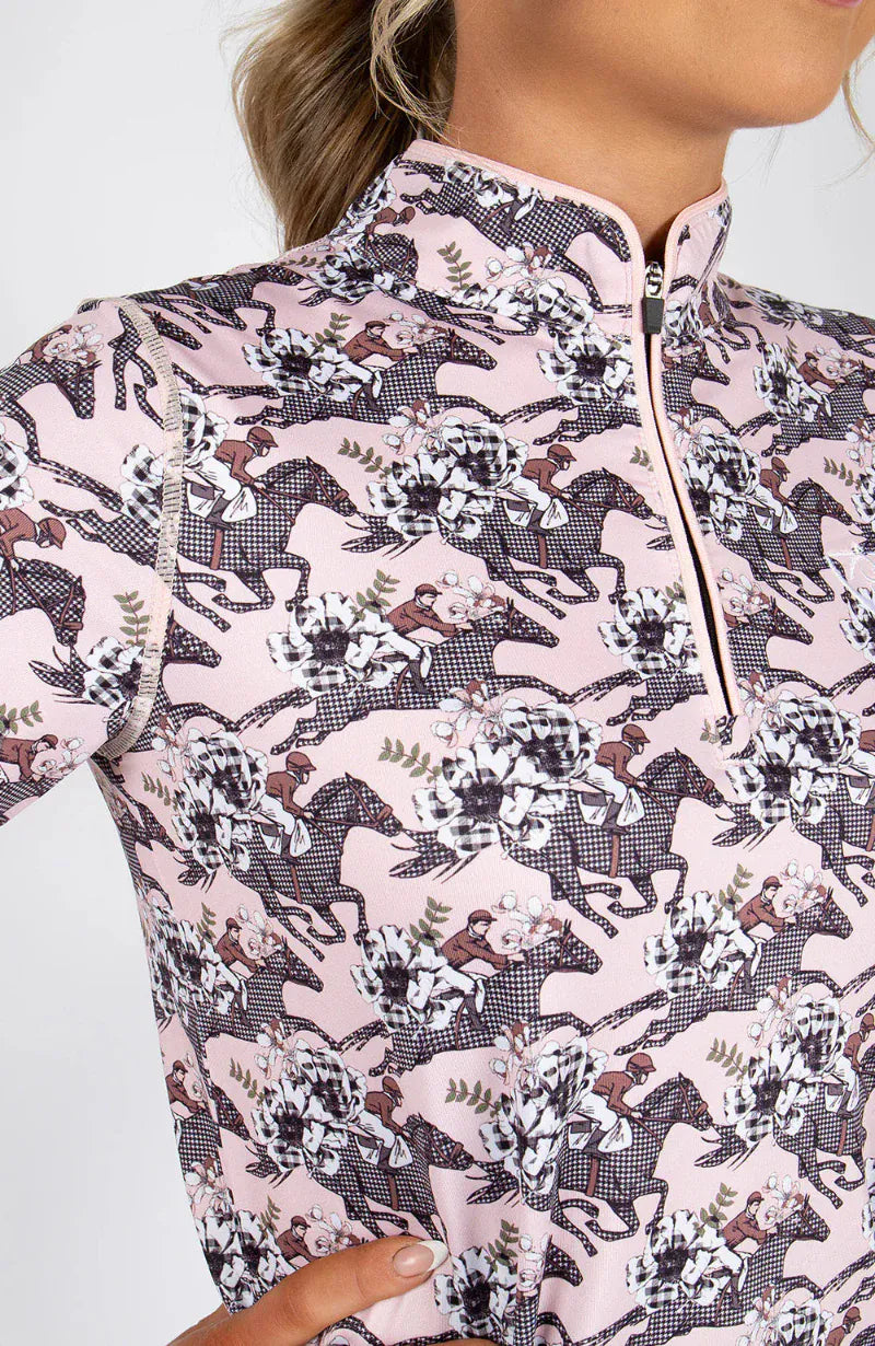 Bare Equestrian Womens Riding Tops - Jackets Bare Equestrian Polo Womens Heritage Bloom