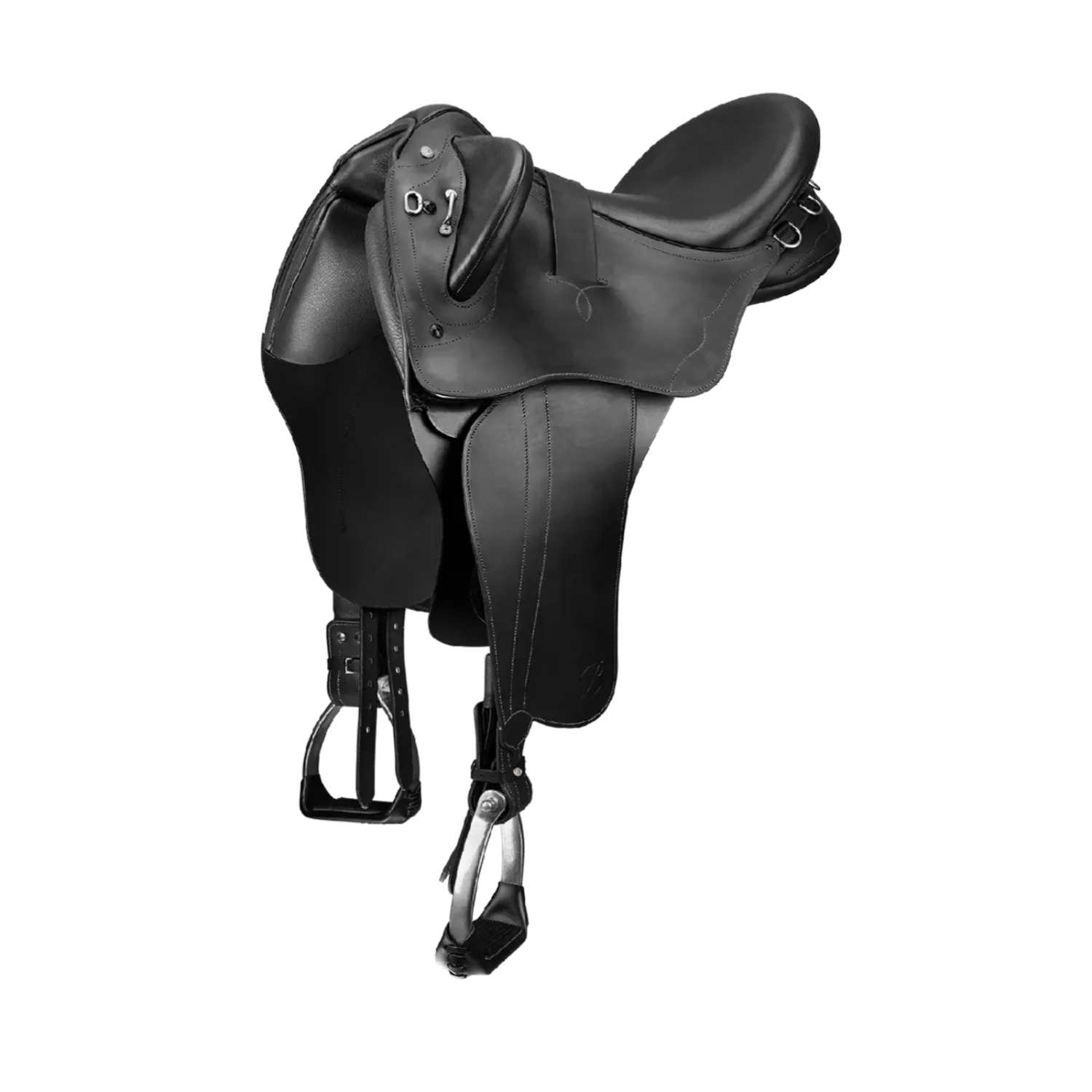 Bates Saddles L / Black Bates Saddle Kimberley Heritage with Swinging Fender Short