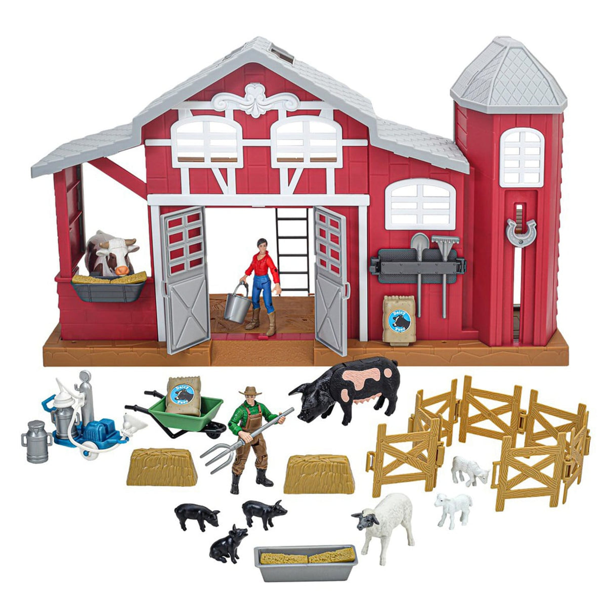 Big Country Toys Toys Big Country Toys Dairy Barn Playset